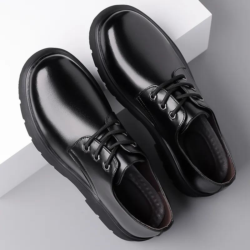 HUANAI Dress Shoes Men Low Top-3