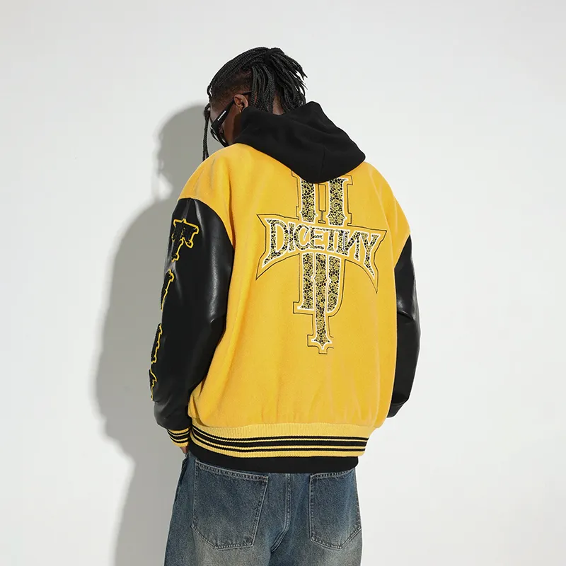 DICETINY Jackets Unisex Bright Yellow-2