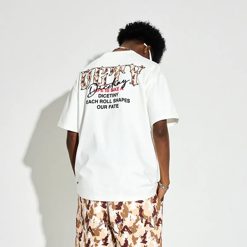 DICETINY T Shirts Unisex White-2