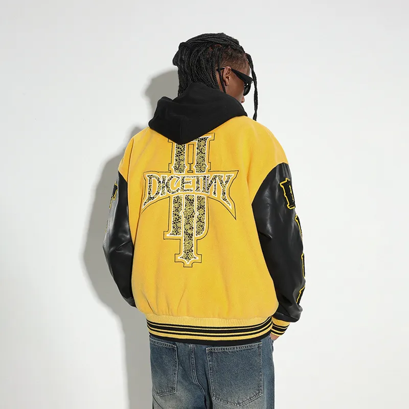 DICETINY Jackets Unisex Bright Yellow-3