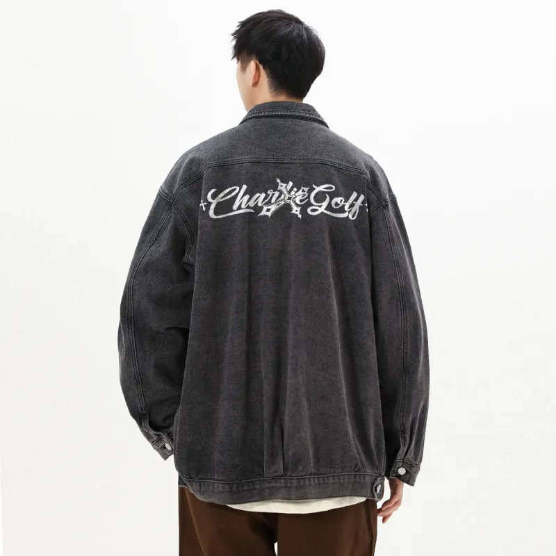 CHARLIE GOLF Denim Jacket Unisex-8