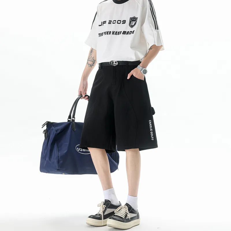 CHARLIE GOLF Denim Shorts Unisex-3