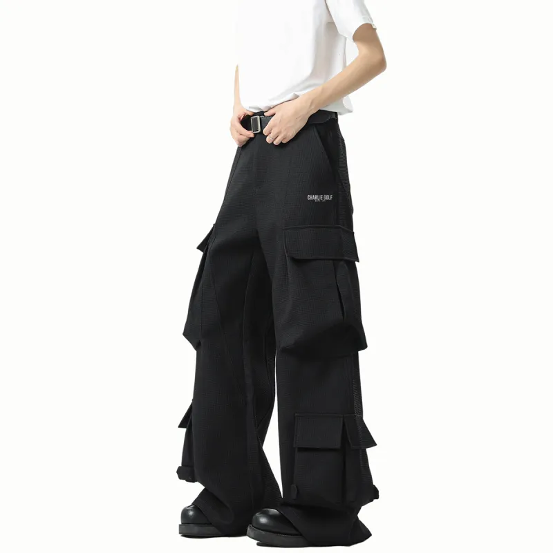 CHARLIE GOLF Cargo Pants Unisex Black-2