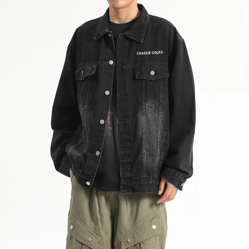 CHARLIE GOLF Denim Jacket Unisex-2