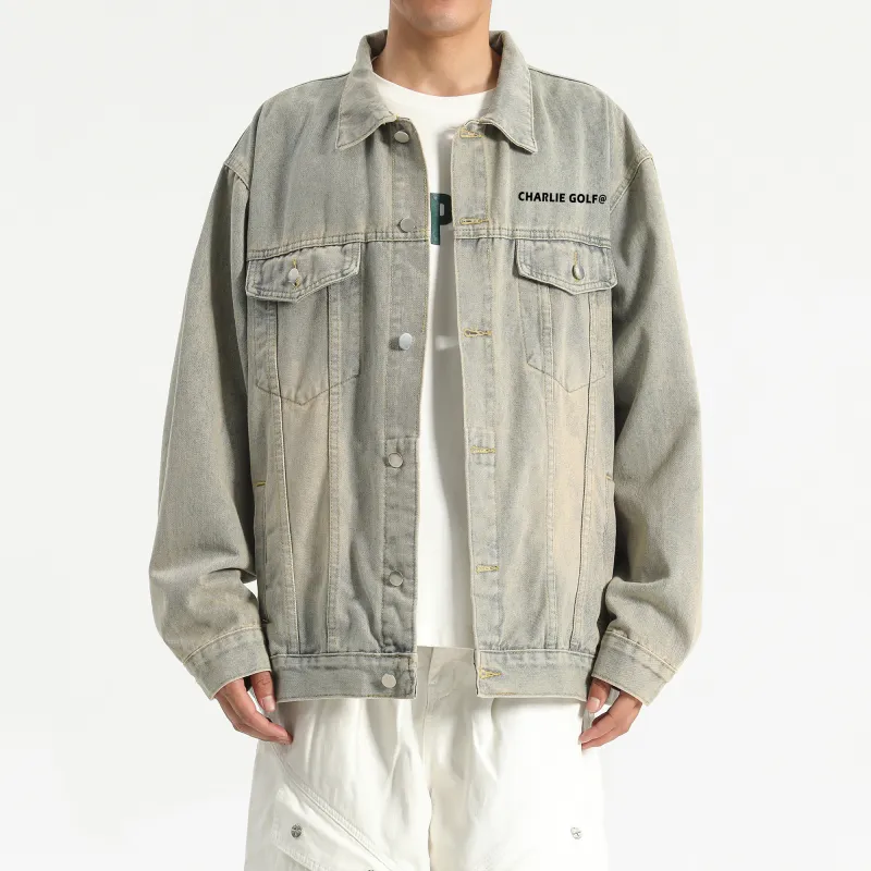 CHARLIE GOLF Denim Jacket Unisex-10