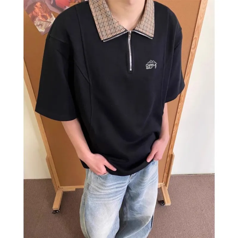 CHARLIE GOLF Polo Shirt Unisex Black-2
