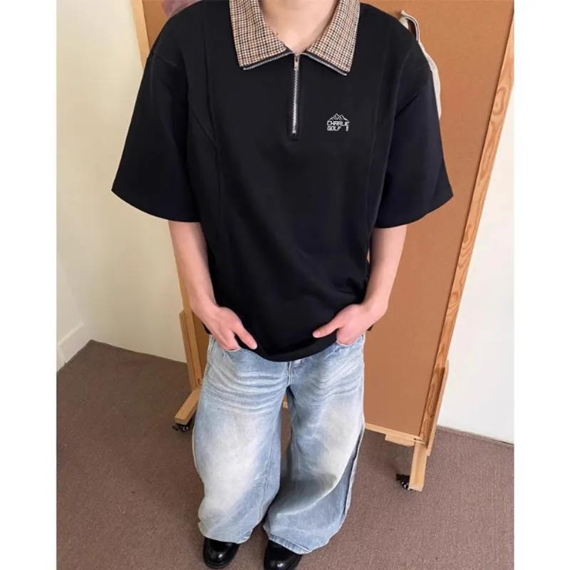 CHARLIE GOLF Polo Shirt Unisex Black-4