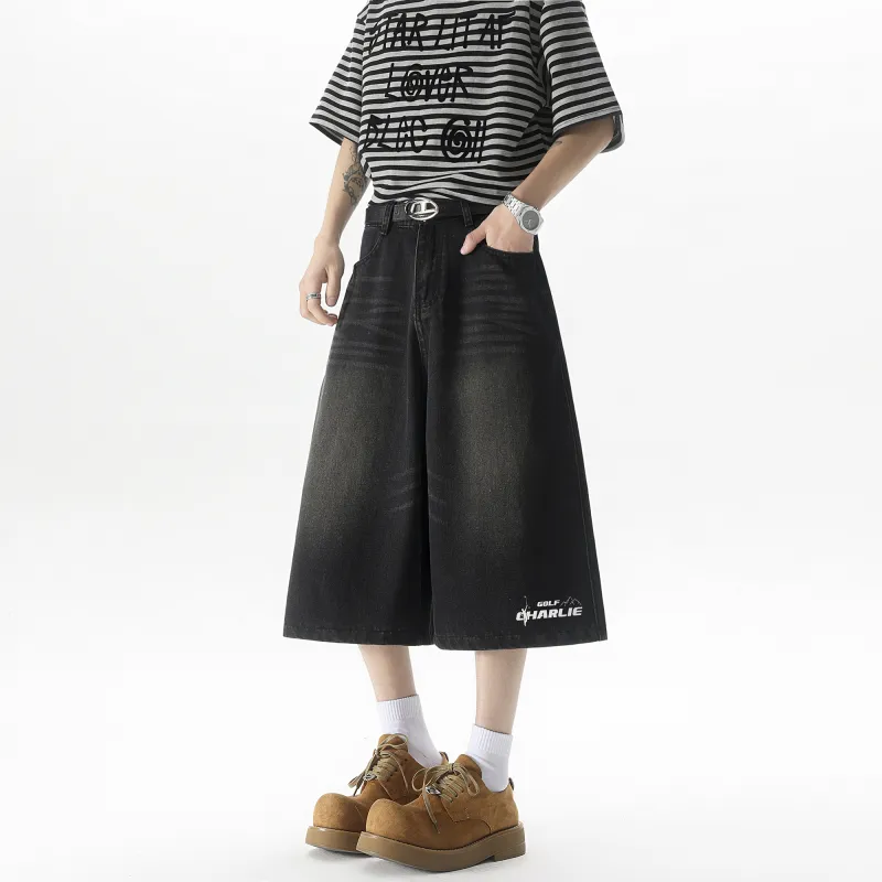 CHARLIE GOLF Denim Shorts Unisex-6