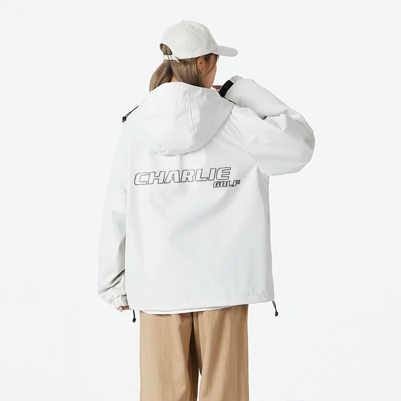 CHARLIE GOLF Waterproof, Windproof, Breathable, And Abrasion Resistant Windbreaker Jacket Unisex-5