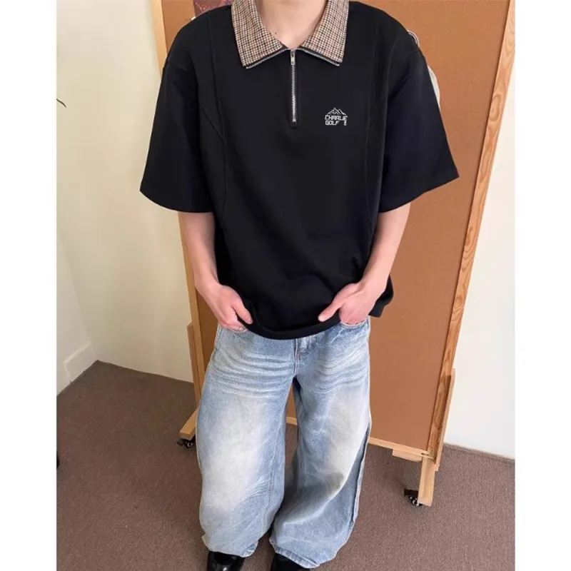 CHARLIE GOLF Polo Shirt Unisex Black-3