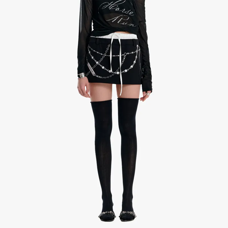 IMXS New Horse Run Collection Casual Short Skirts Women's Black-2