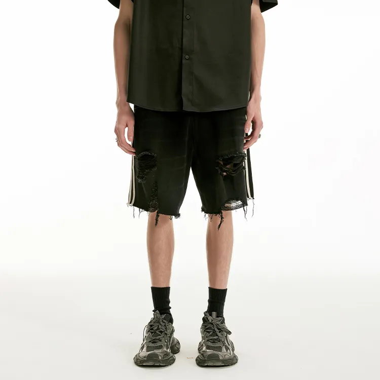 IMXS Denim Shorts Unisex Black-2