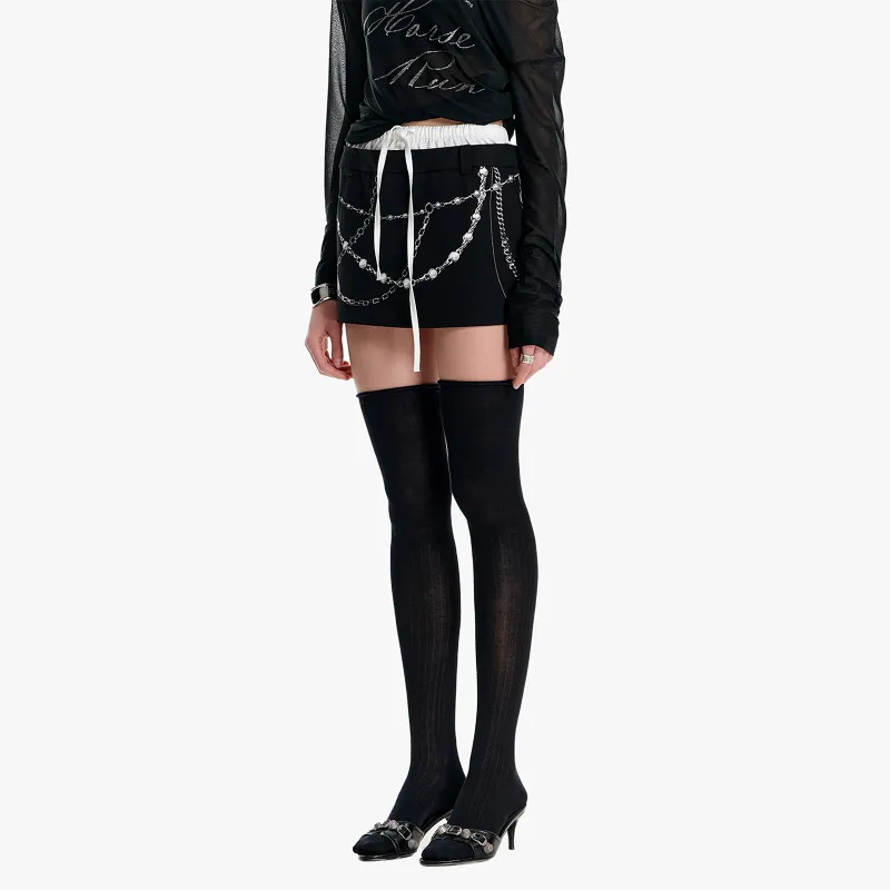 IMXS New Horse Run Collection Casual Short Skirts Women's Black-3