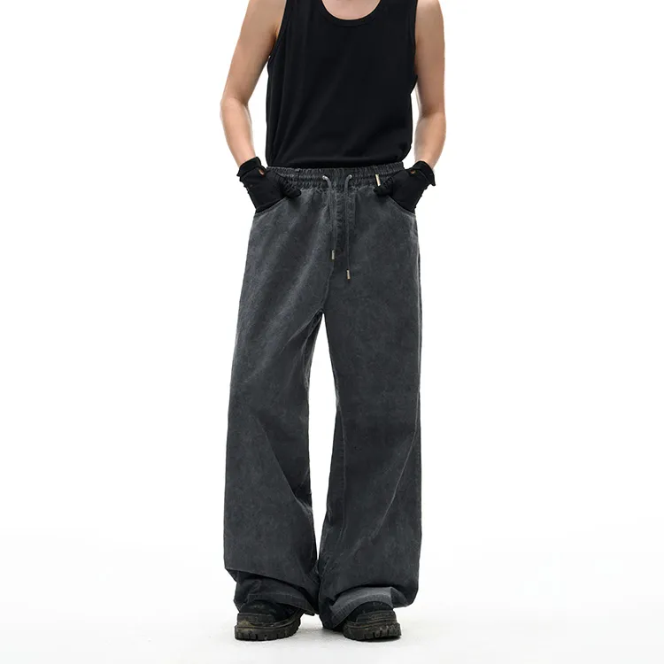 IMXS Casual Pants Unisex Dark Blue-3
