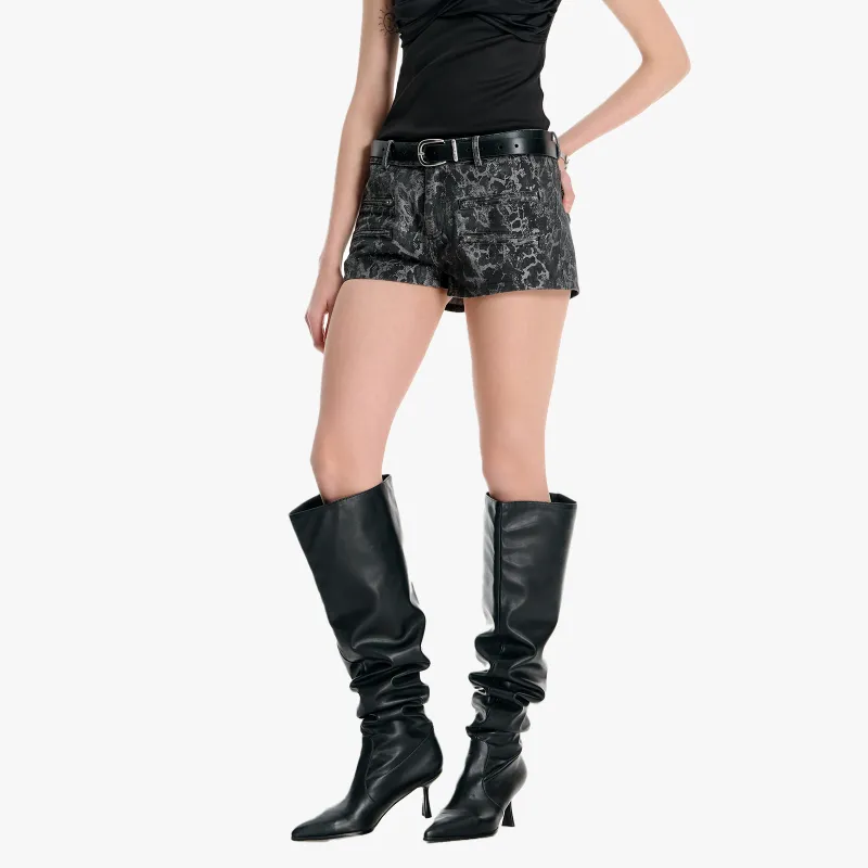 IMXS Denim Shorts Women's Black-4