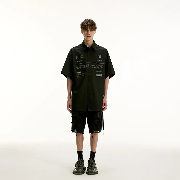IMXS Denim Shorts Unisex Black-4