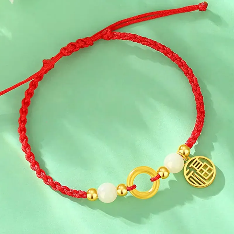 MOONS FAME Hetian Jade Bracelets Green Jade Unisex-3