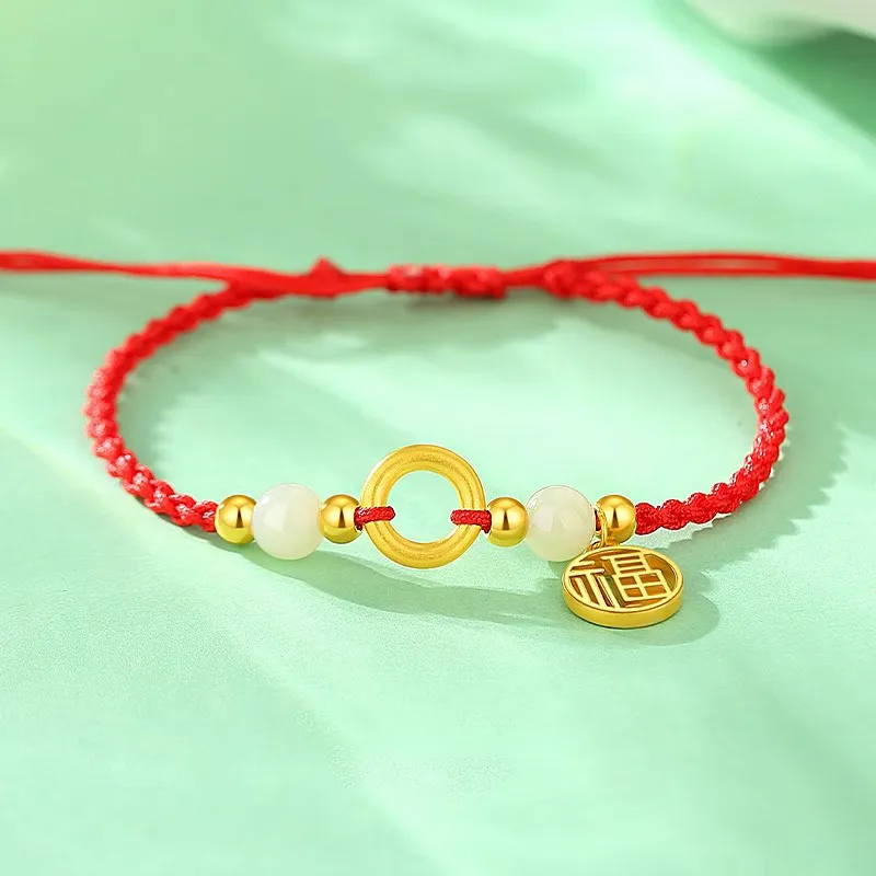 MOONS FAME Hetian Jade Bracelets Green Jade Unisex-4