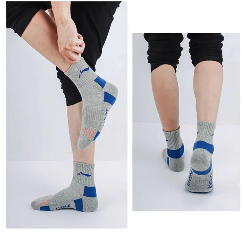 LiNing Mid Calf Socks Unisex 3 Pack-4