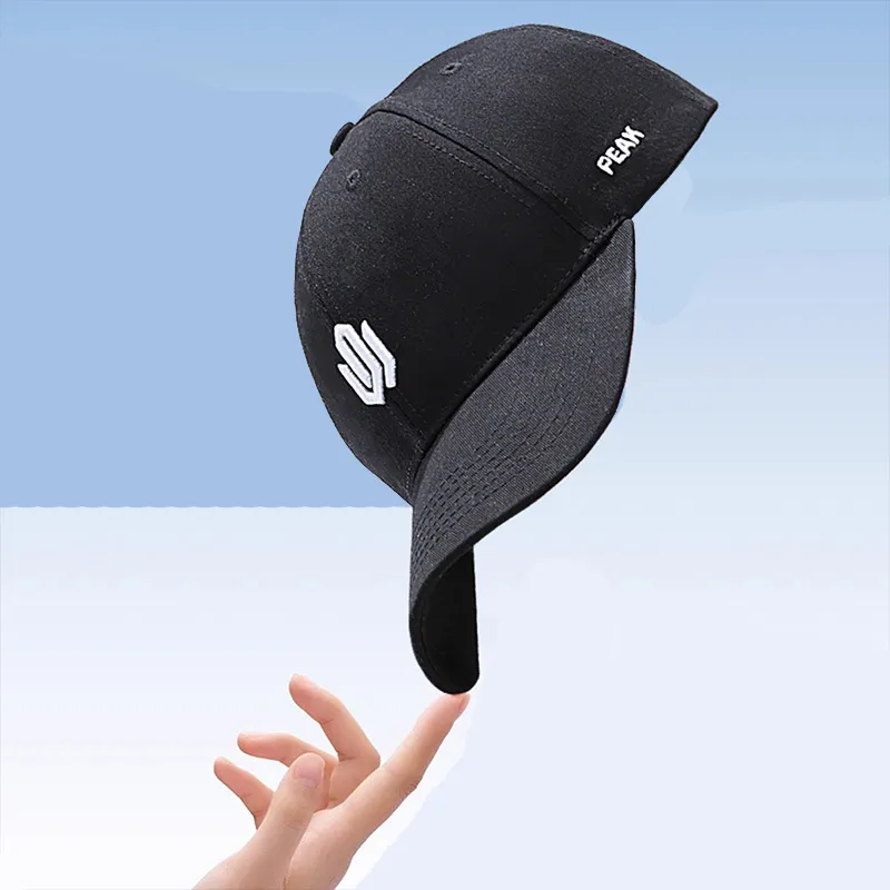 PEAK Wiggins AW1 Cotton Baseball Caps Unisex Black-1