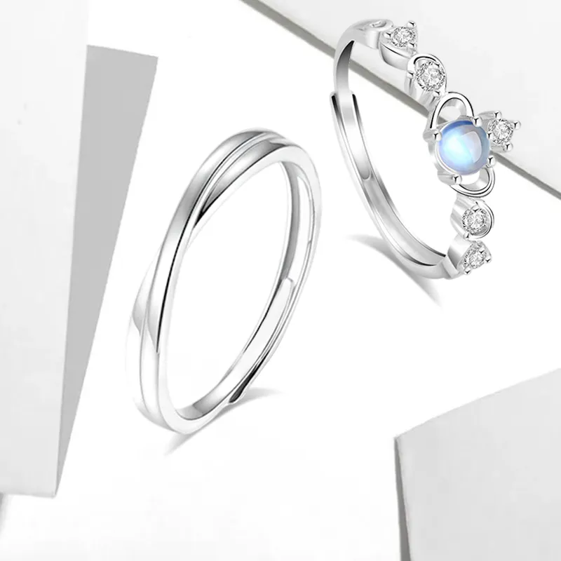 WANLIACC Colored Glaze Rings Unisex-2