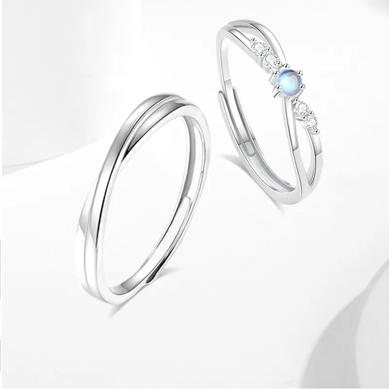 WANLIACC Colored Glaze Rings Unisex-2