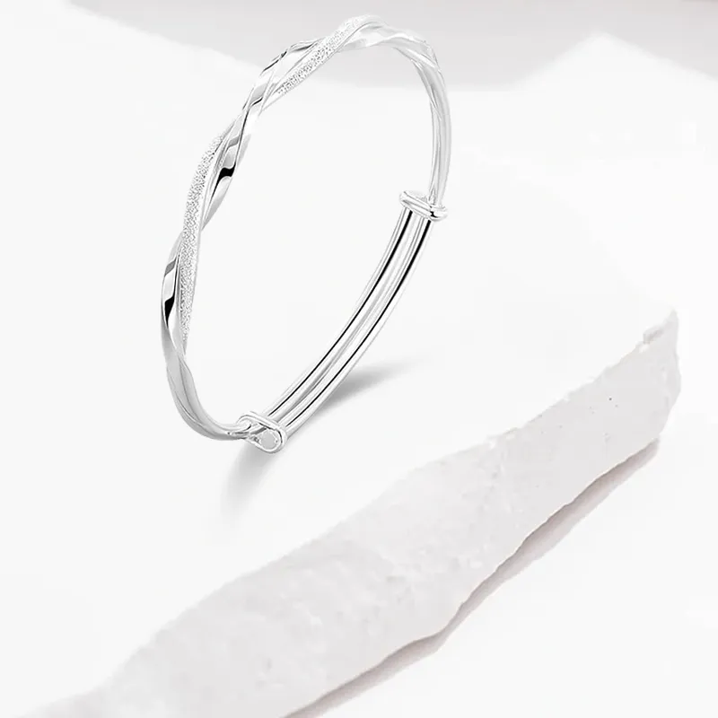WANLIACC S999 Fine Silver Sterling Silver Bracelets Unisex-1