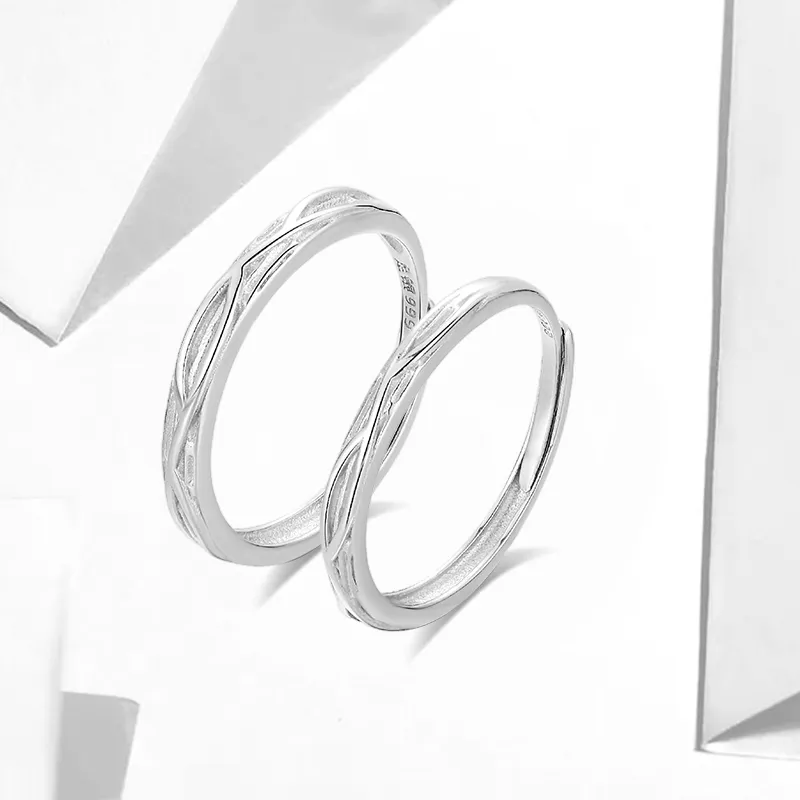 WANLIACC S999 Fine Silver Rings Unisex-1