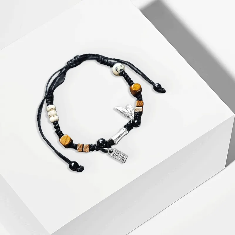 WANLIACC Alloy Bamboo Peaceful Bracelet Women's-2