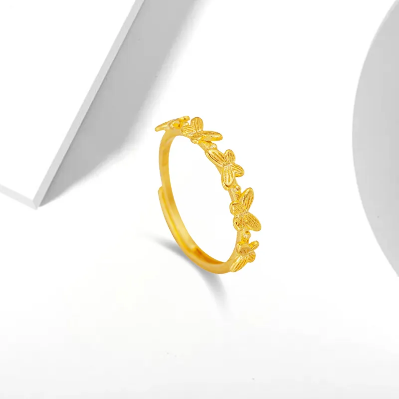WANLIACC Alloy Butterfly Ring Women's-1