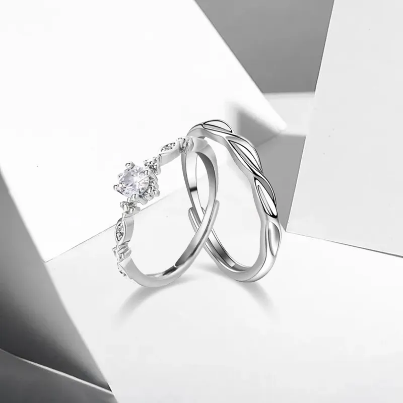 WANLIACC S999 Fine Silver Rings Unisex-1