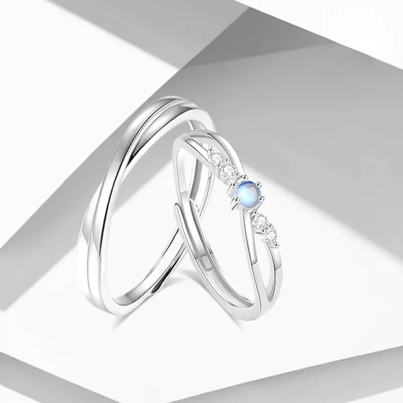 WANLIACC Colored Glaze Rings Unisex-1