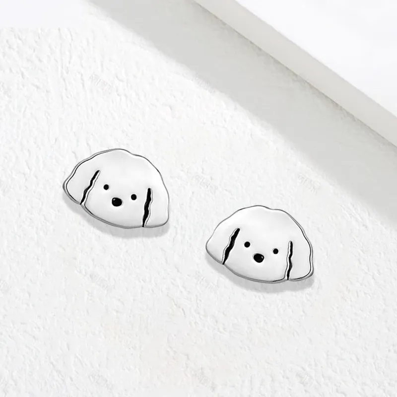 WANLIACC S999 Fine Silver Stud Earrings Women's-1