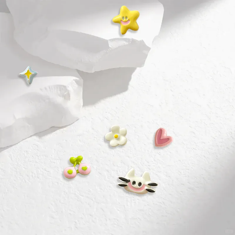 WANLIACC Alloy Stud Earrings Women's-2