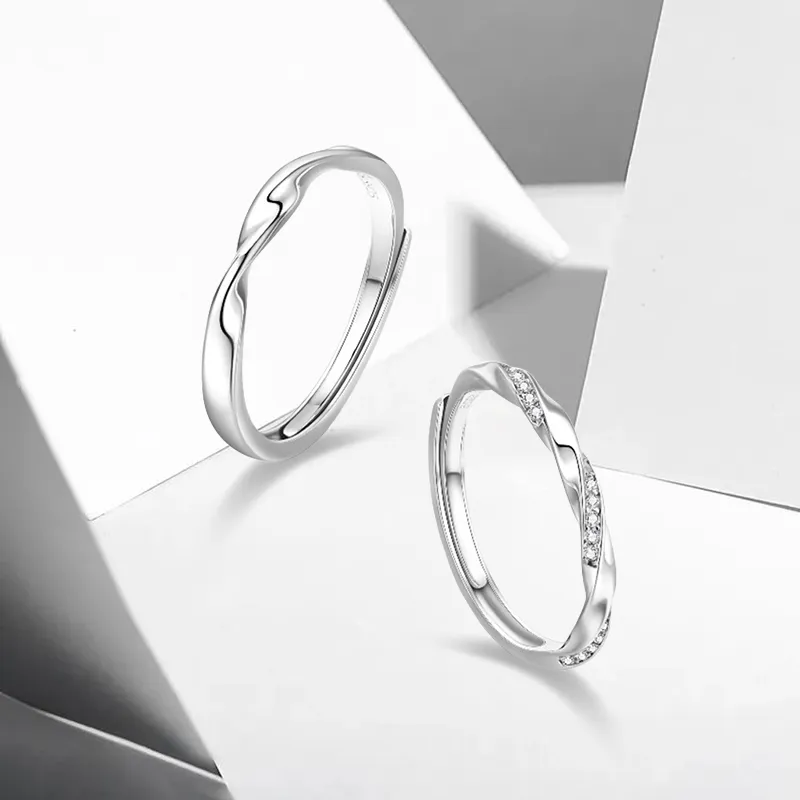 WANLIACC S999 Fine Silver Rings Unisex-2