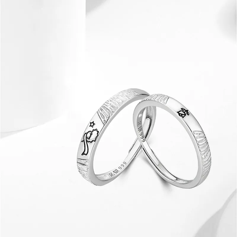 WANLIACC S999 Fine Silver Rings Unisex-1