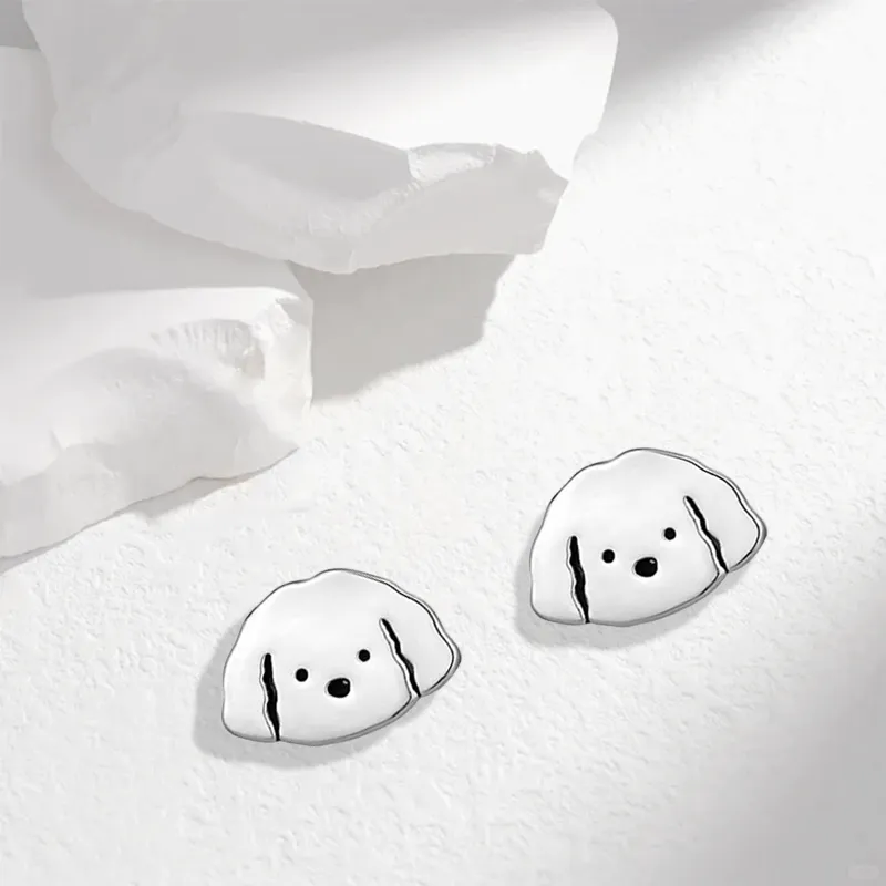 WANLIACC S999 Fine Silver Stud Earrings Women's-2