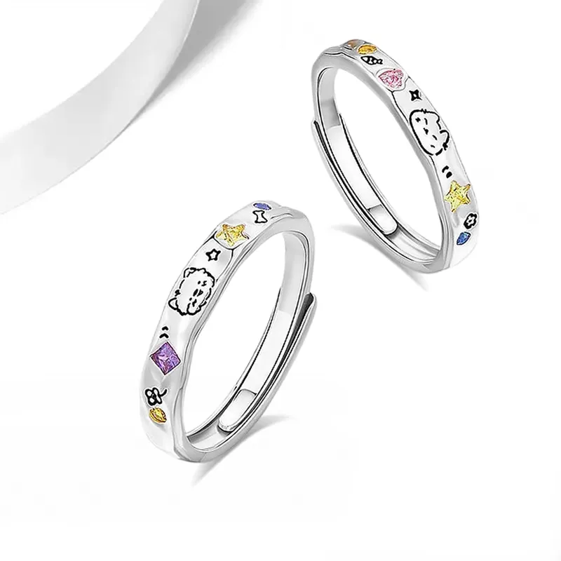 WANLIACC S925 Silver Rings Unisex-3