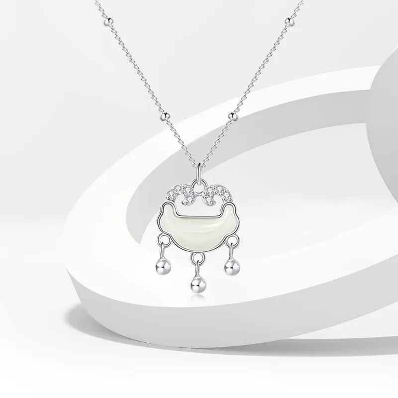 WANLIACC Chalcedony Jade Necklaces Women's-2