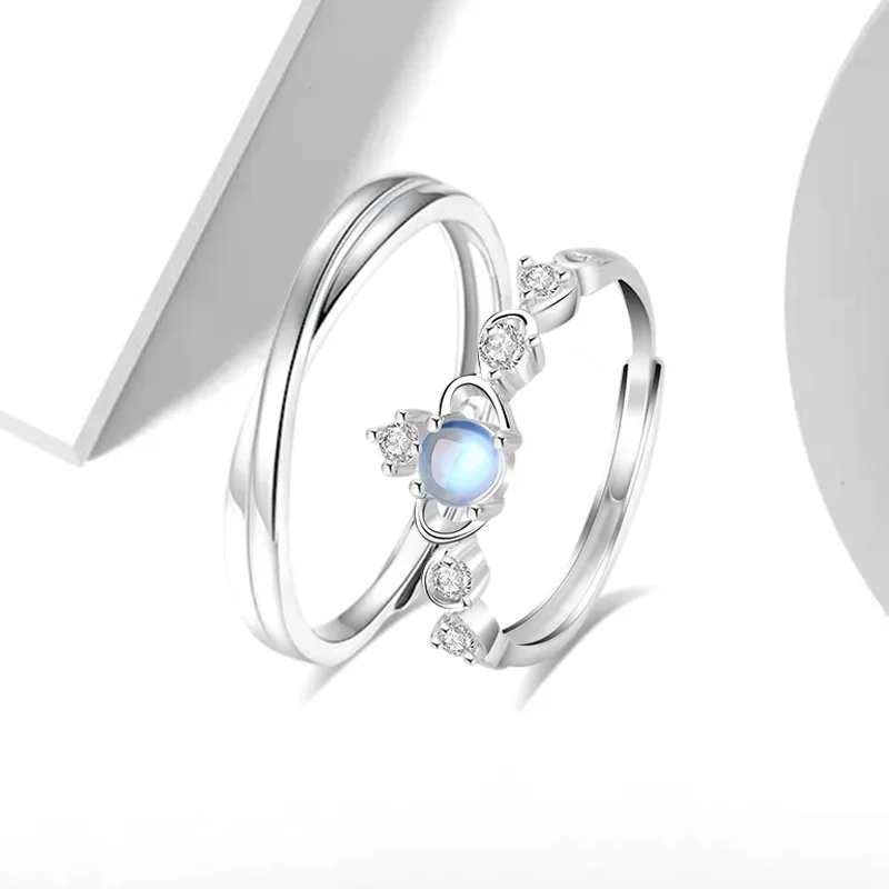 WANLIACC Colored Glaze Rings Unisex-1