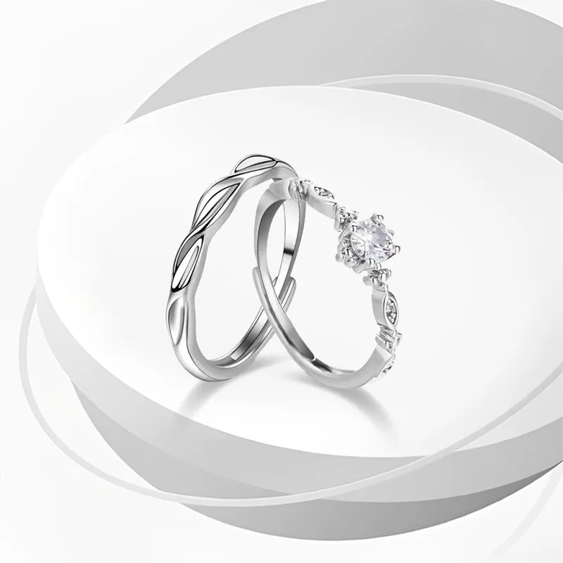 WANLIACC S999 Fine Silver Rings Unisex-2