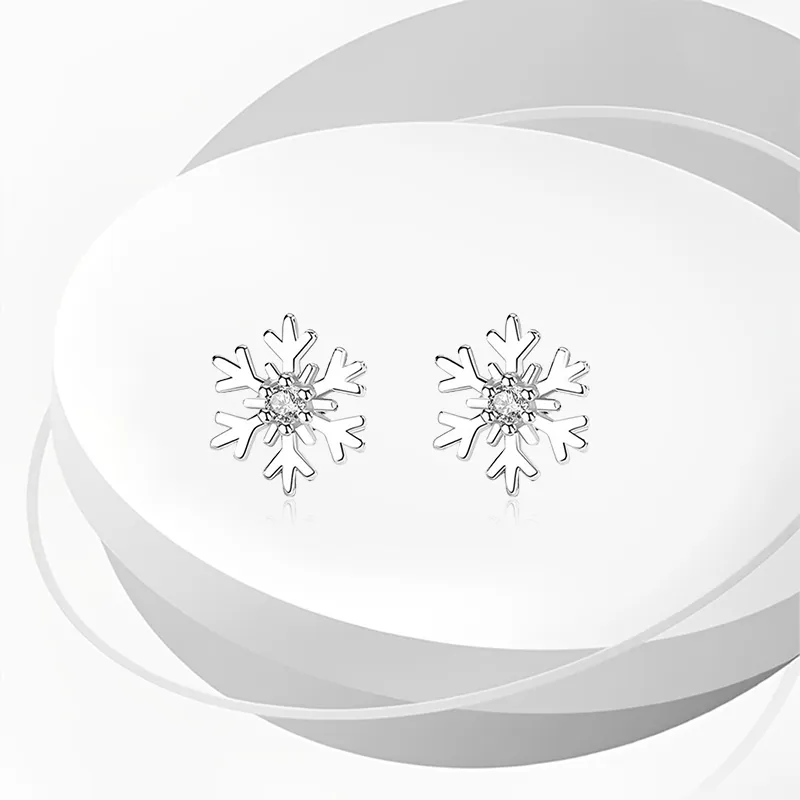 WANLIACC S925 Silver Stud Earrings Women's-1