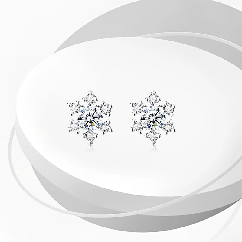 Fan Xing As Season 999 Fine Silver Stud Earrings Women's-3