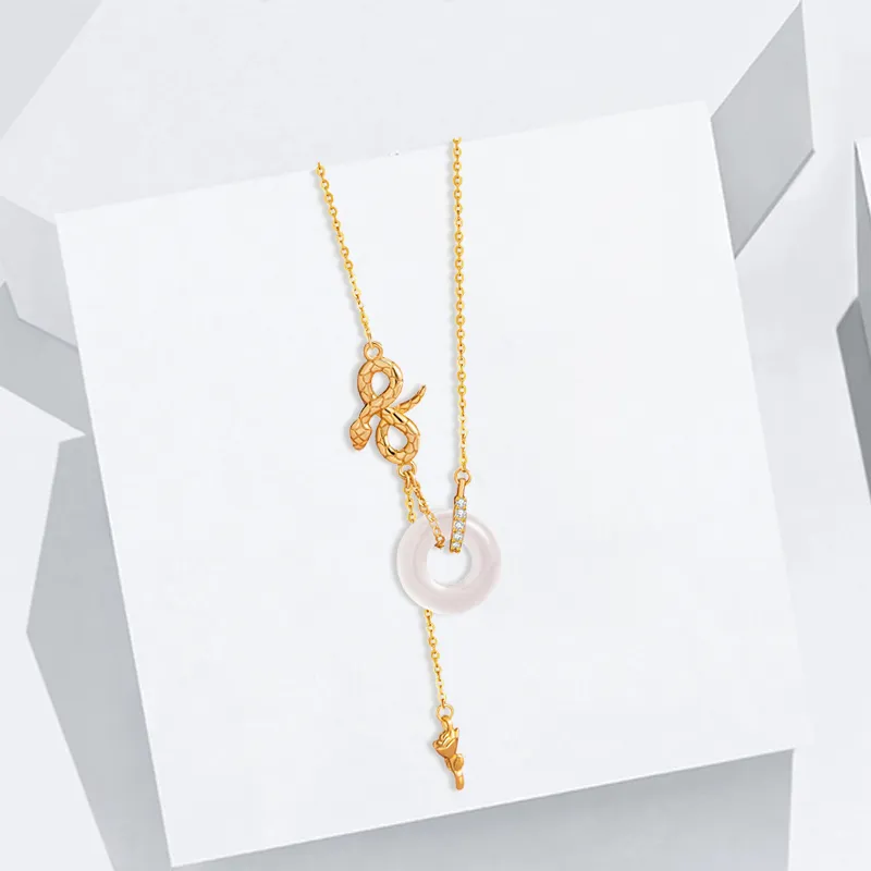 WANLIACC Chalcedony Necklaces Women's-1