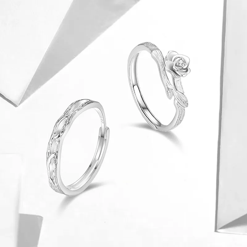 WANLIACC S999 Fine Silver Rings Unisex-2