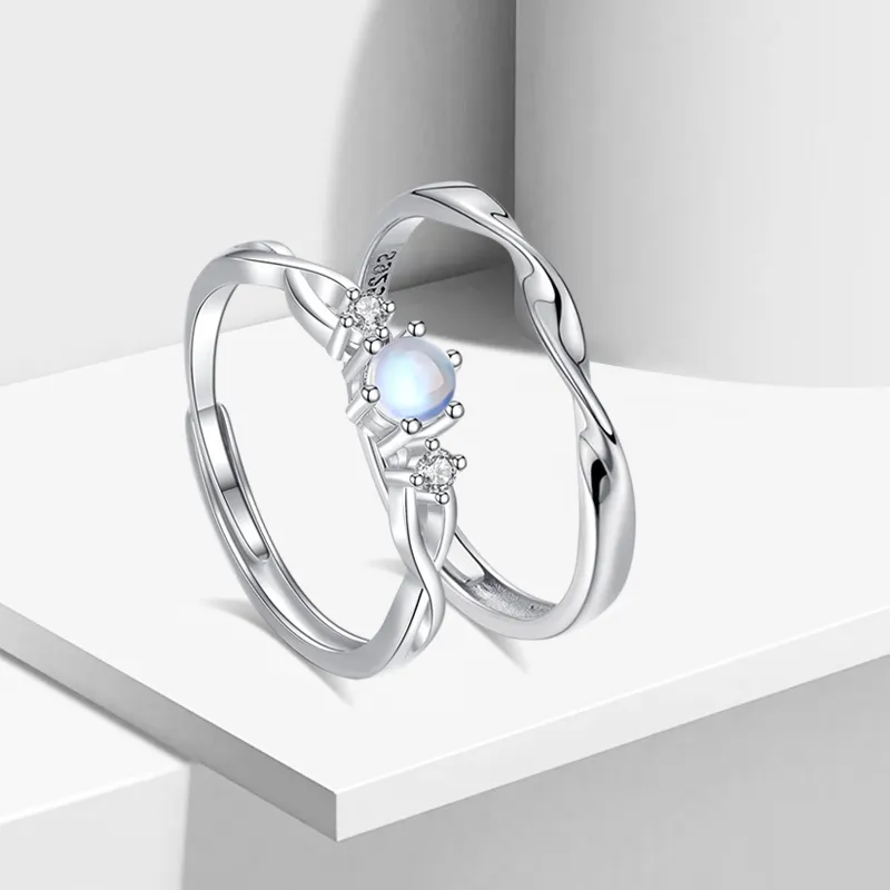 WANLIACC Colored Glaze Rings Unisex-2