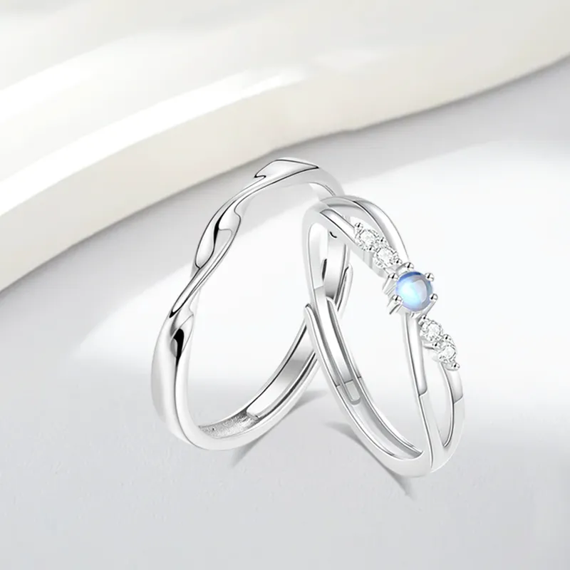 WANLIACC Colored Glaze Rings Unisex-1