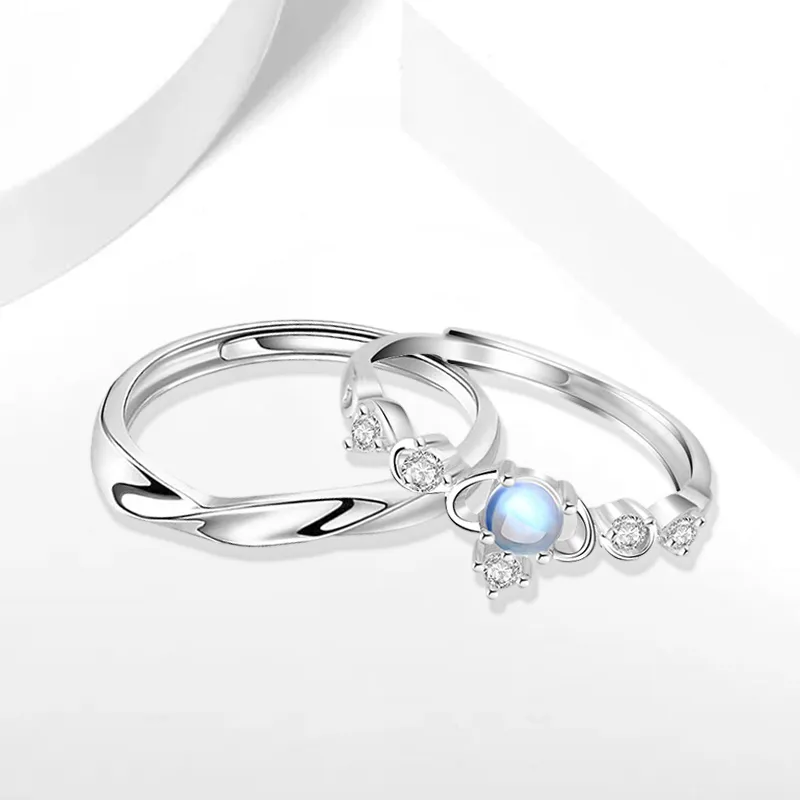 WANLIACC Colored Glaze Rings Unisex-2