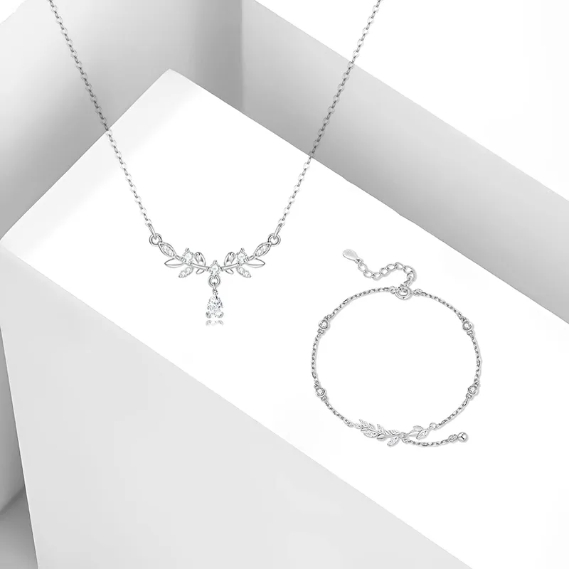 WANLIACC Alloy Wheat Pendant Necklace Women's-1