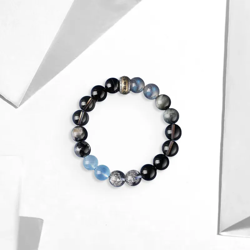 WANLIACC Alloy Five Elements Beaded Bracelet Unisex-4